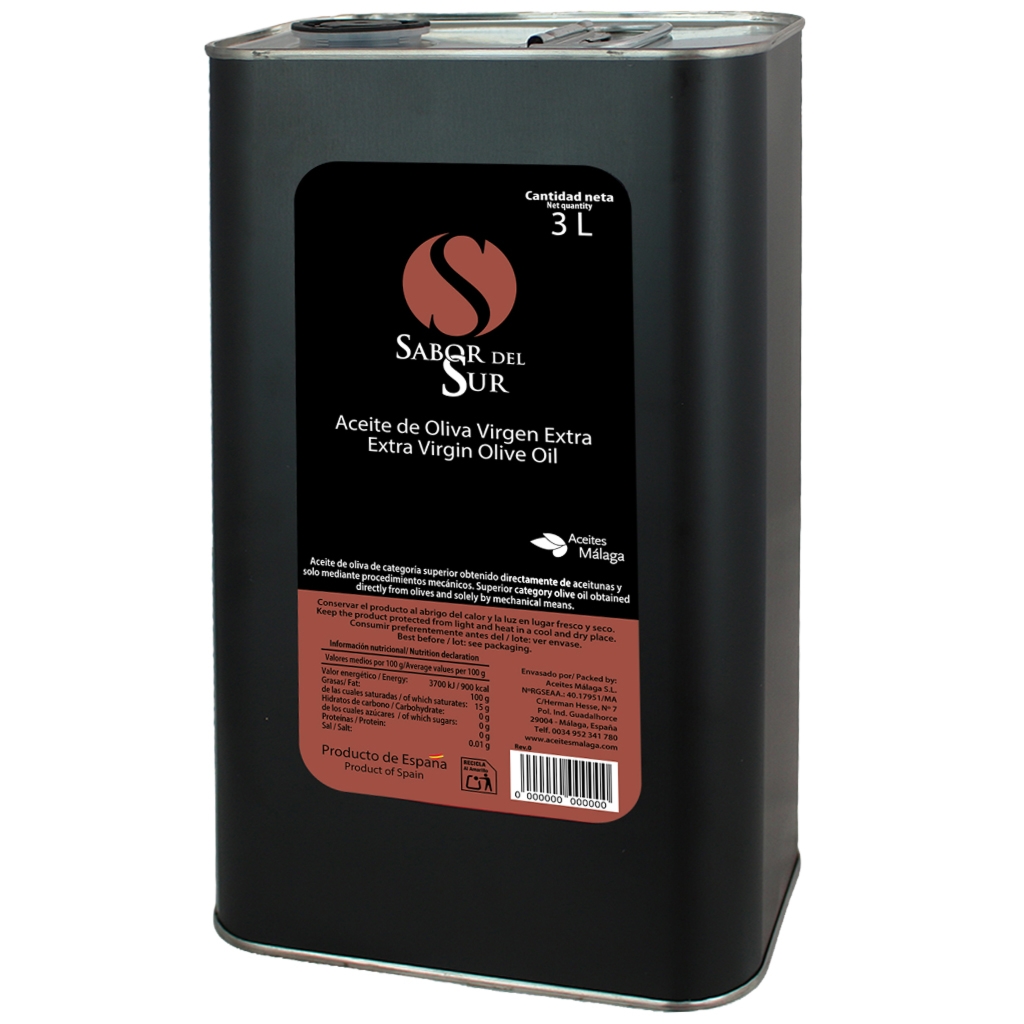SABOR DEL SUR Oliwa Extra Virgin 3l - Sabor Del Sur