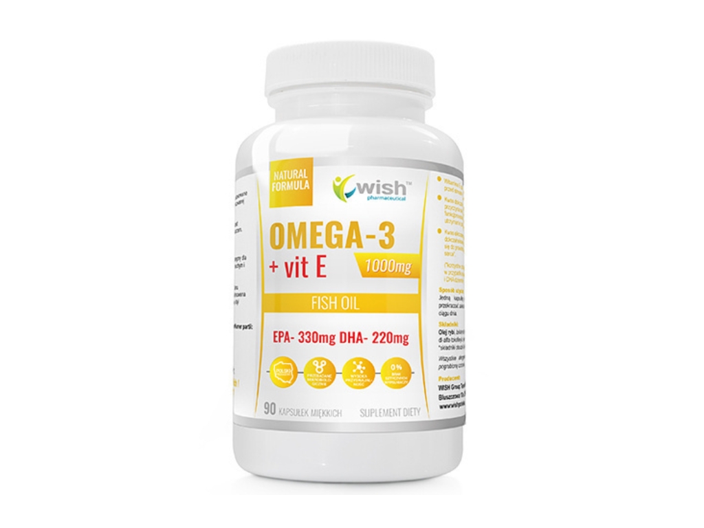 Omega 3+Vit E 330/220 90 kapsułek - Wish