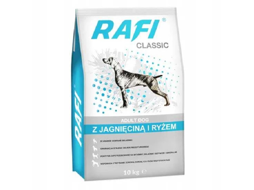 RAFI Sucha karma sucha dla psa z jagnięciną 10 kg