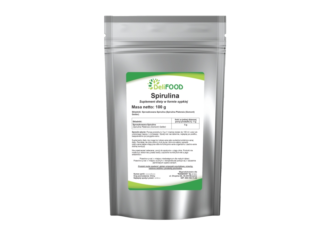 Spirulina proszek 100g - Delifood