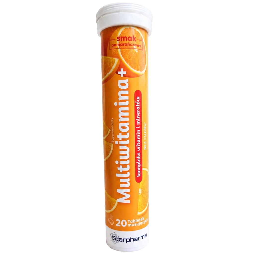 STARPHARMA Multiwitamina +, 20 tabletek musujących - Starpharma