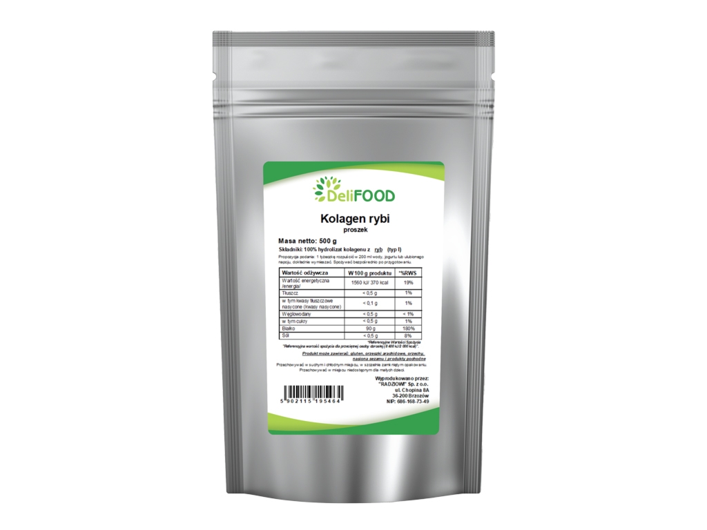 Kolagen rybi w proszku 500g - Delifood