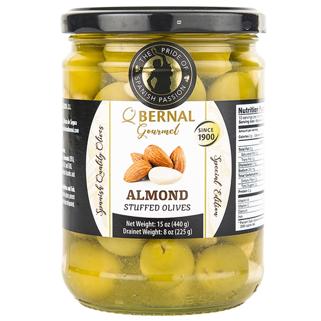 BERNAL Oliwki nadziewane migdałami 250g - Bernal