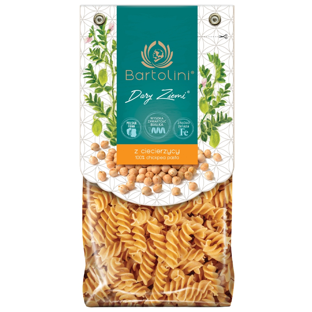 Bartolini Makaron z ciecierzycy świderki nr 2 250 g - Bartolini