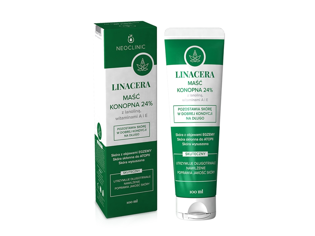 NEOCLINIC Maść Konopna LINACERA (24%) – 100ml NEOCLINIC