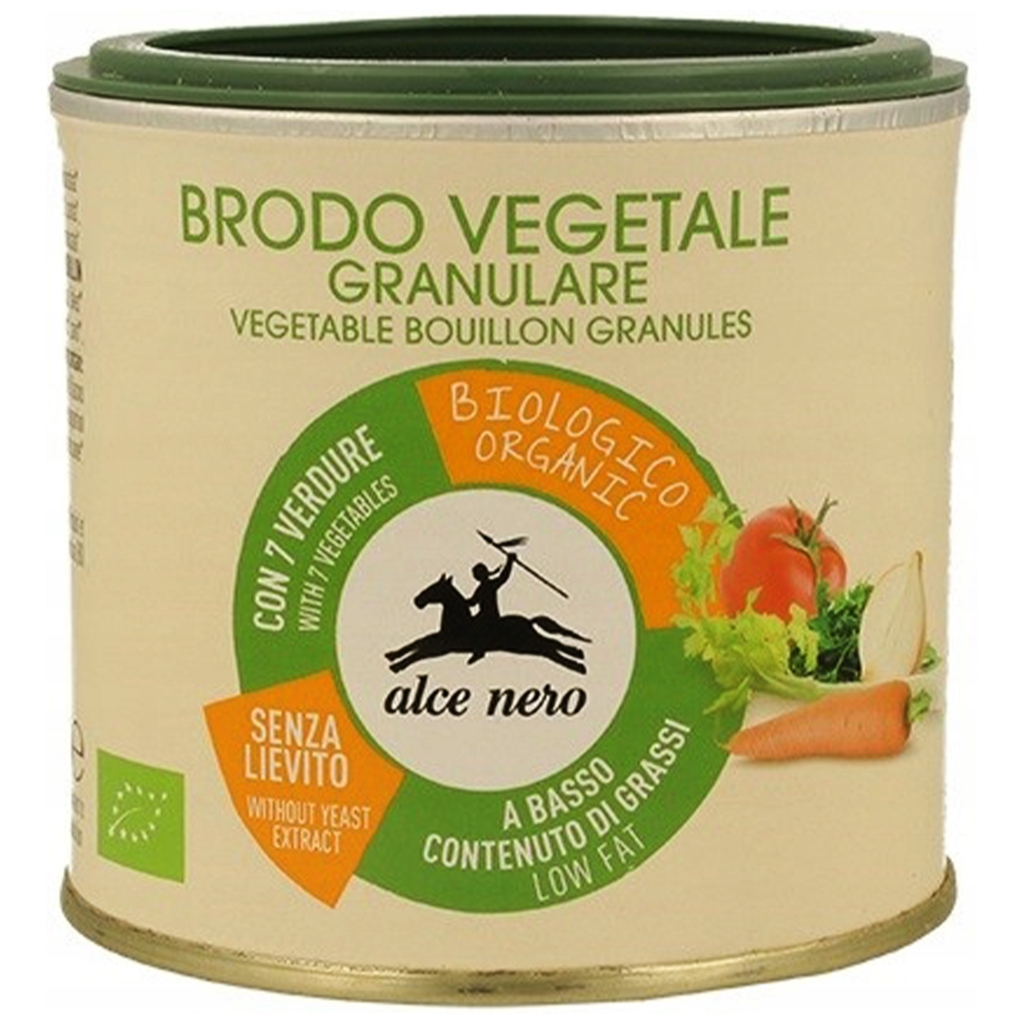 Bulion warzywny granulowany bezglutenowy bio 120g - Alce Nero