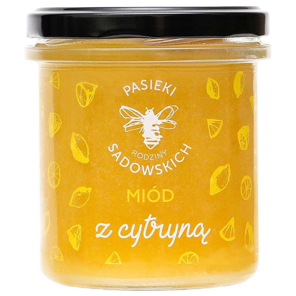 PASIEKI RODZINY SADOWSKICH Miód z cytryną 430g - Pasieki Rodziny Sadowskich
