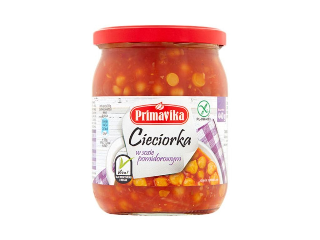 Cieciorka w sosie pomidorowym 440g - Primavika
