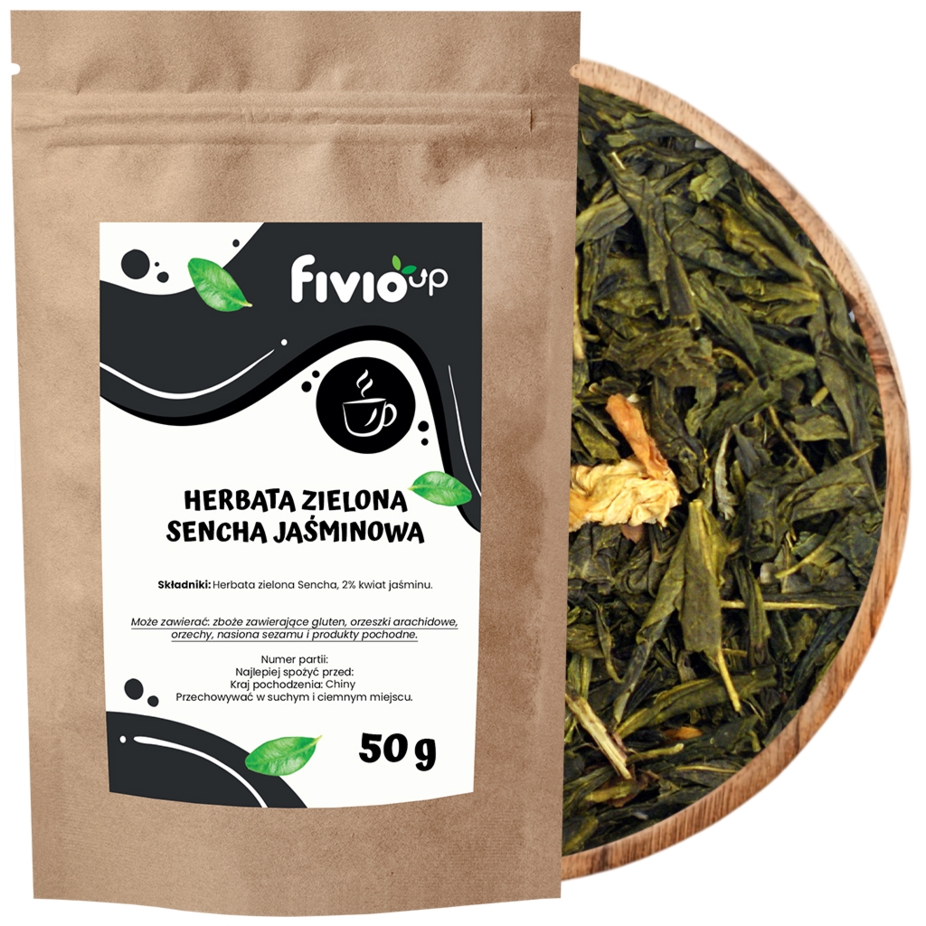 fivio Herbata zielona Sencha Jaśminowa 50 g