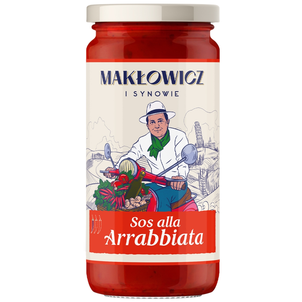 MAKŁOWICZ I SYNOWIE Sos arrabbiata 400g - Makłowicz I Synowie