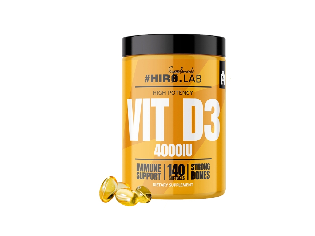 Witamina D3 4000IU - 140 kapsułek - Hiro.lab