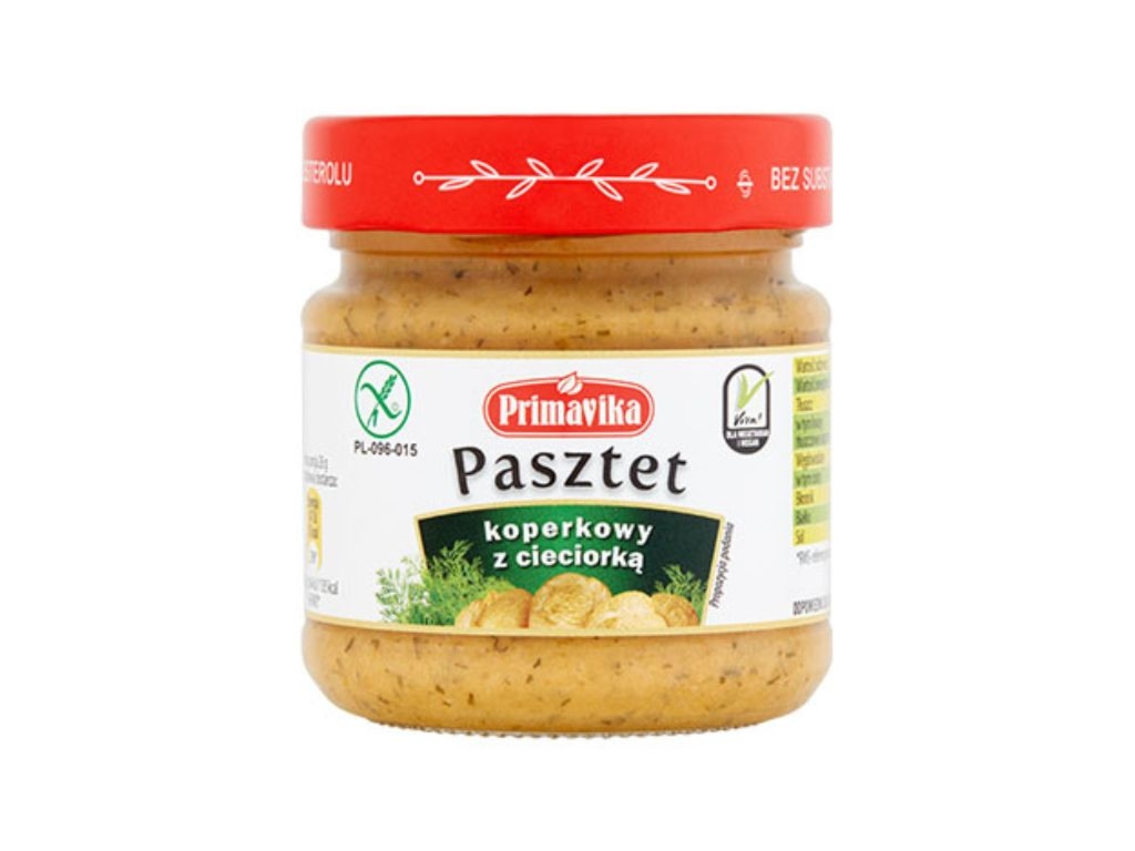 Pasztet koperkowy z cieciorką pasta kanapkowa 160g - Primavika
