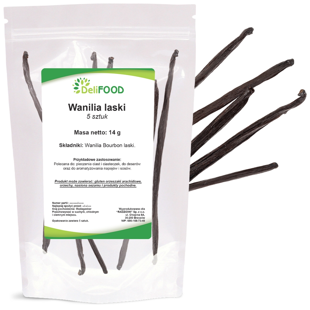 Wanilia laski 5 szt - Delifood