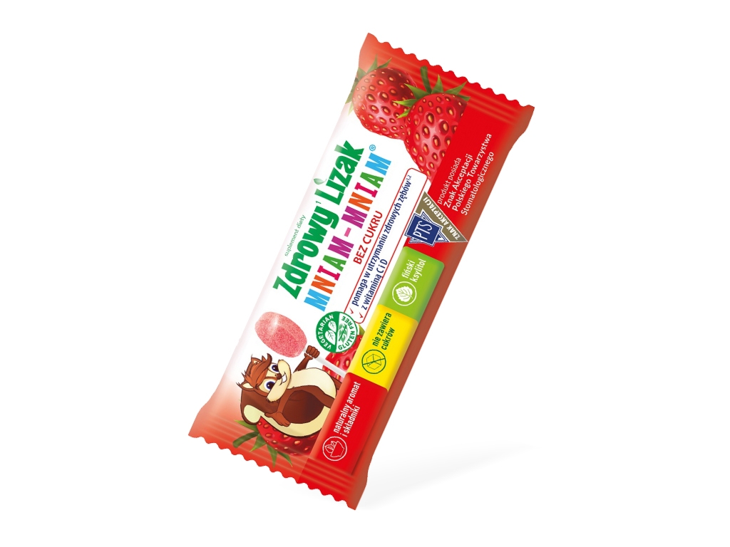 Lizak truskawka 6g Zdrowy Lizak - Starpharma