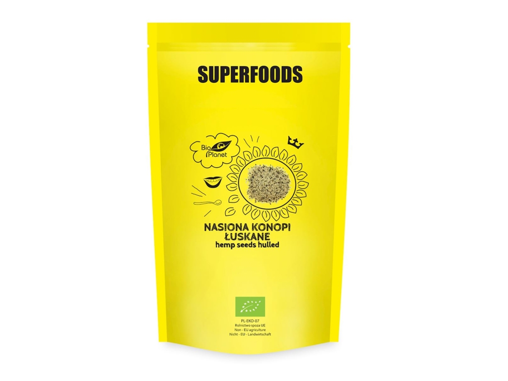 BIO Nasiona konopi łuskane 600g BIO PLANET - Bio Planet