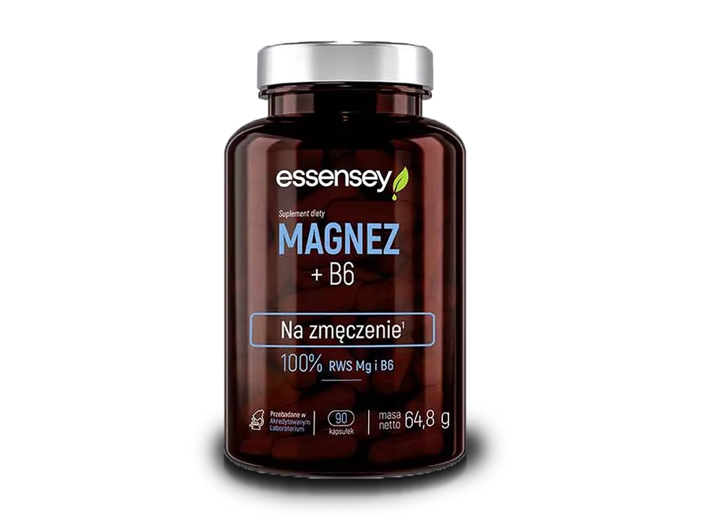 Magnez i Witamina B6 90 kapsułek - Essensey