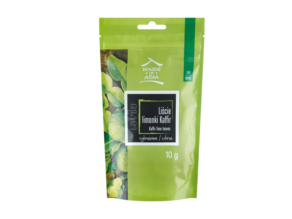 Liście limonki Kaffir całe 10g - House Of Asia