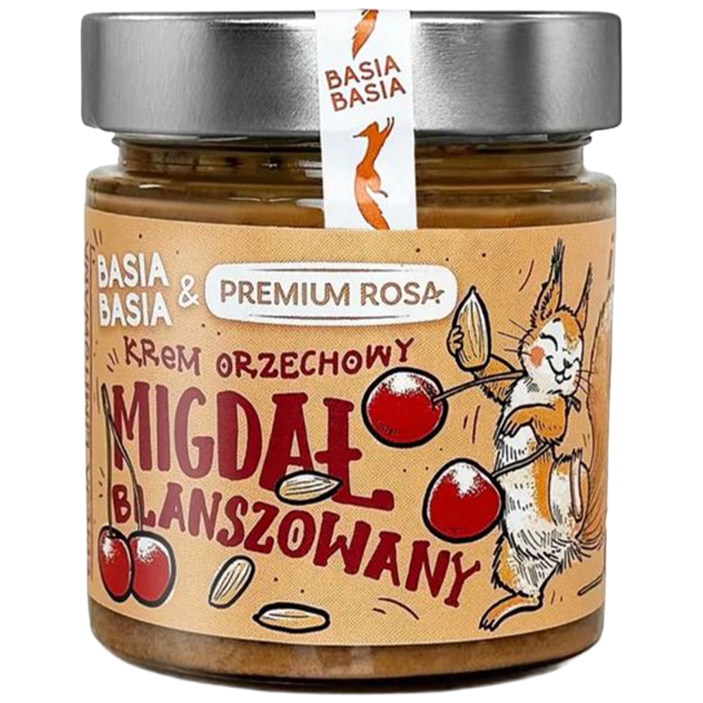 Krem migdałowy z wiśnią 195 g - Basia Basia