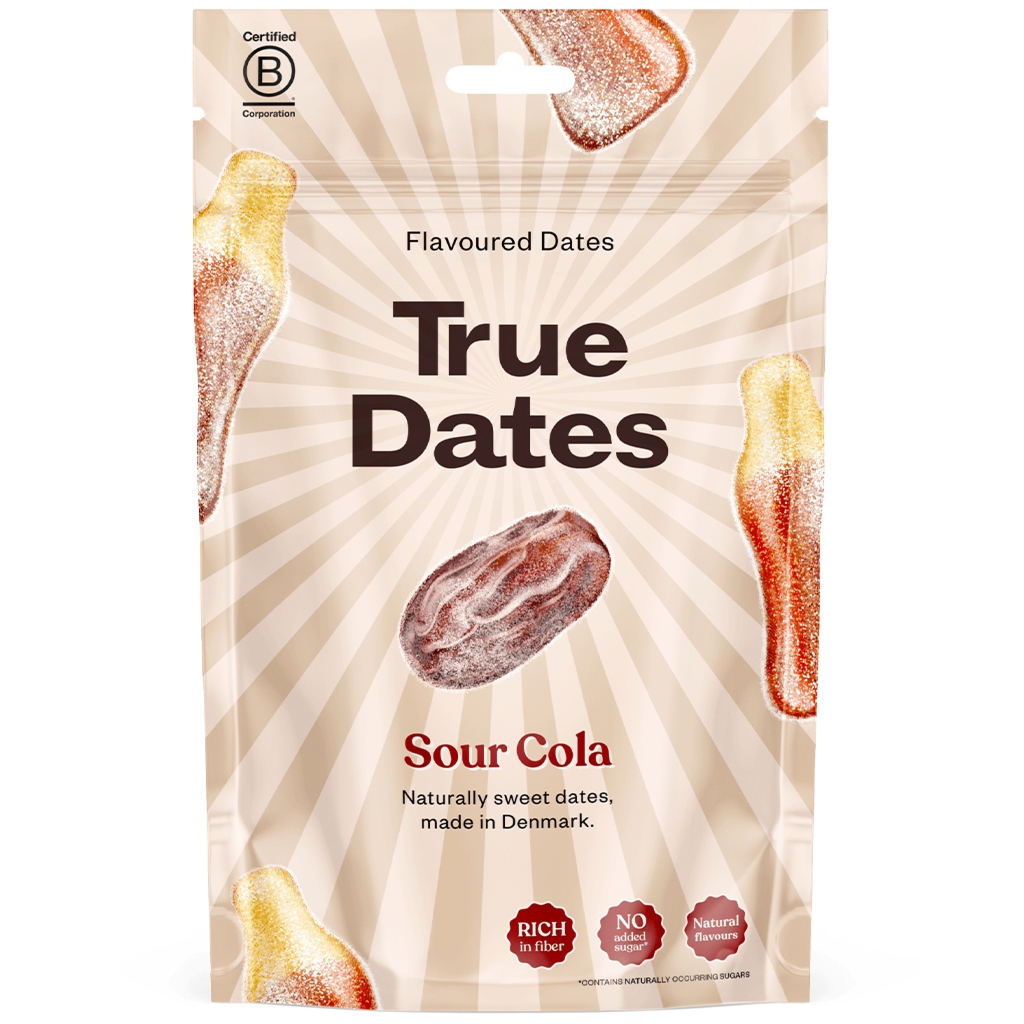 True Dates Daktyle o smaku kwaśnej coli bez dodatku cukru 100g - True Dates