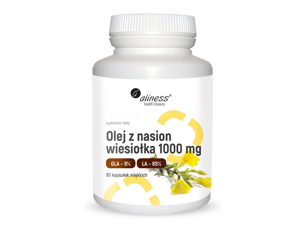 Olej z nasion wiesiołka 1000mg 90kaps. Aliness - Aliness