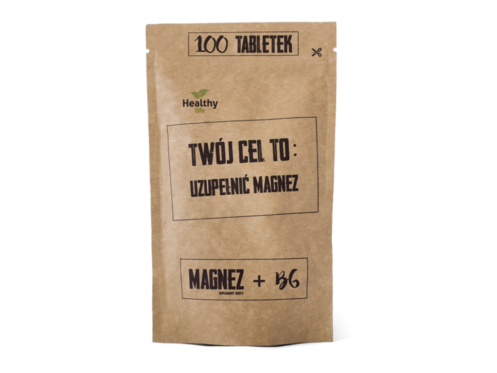 Magnez + B6 - uzupełnij magnez 100 tabletek - Twój Cel To
