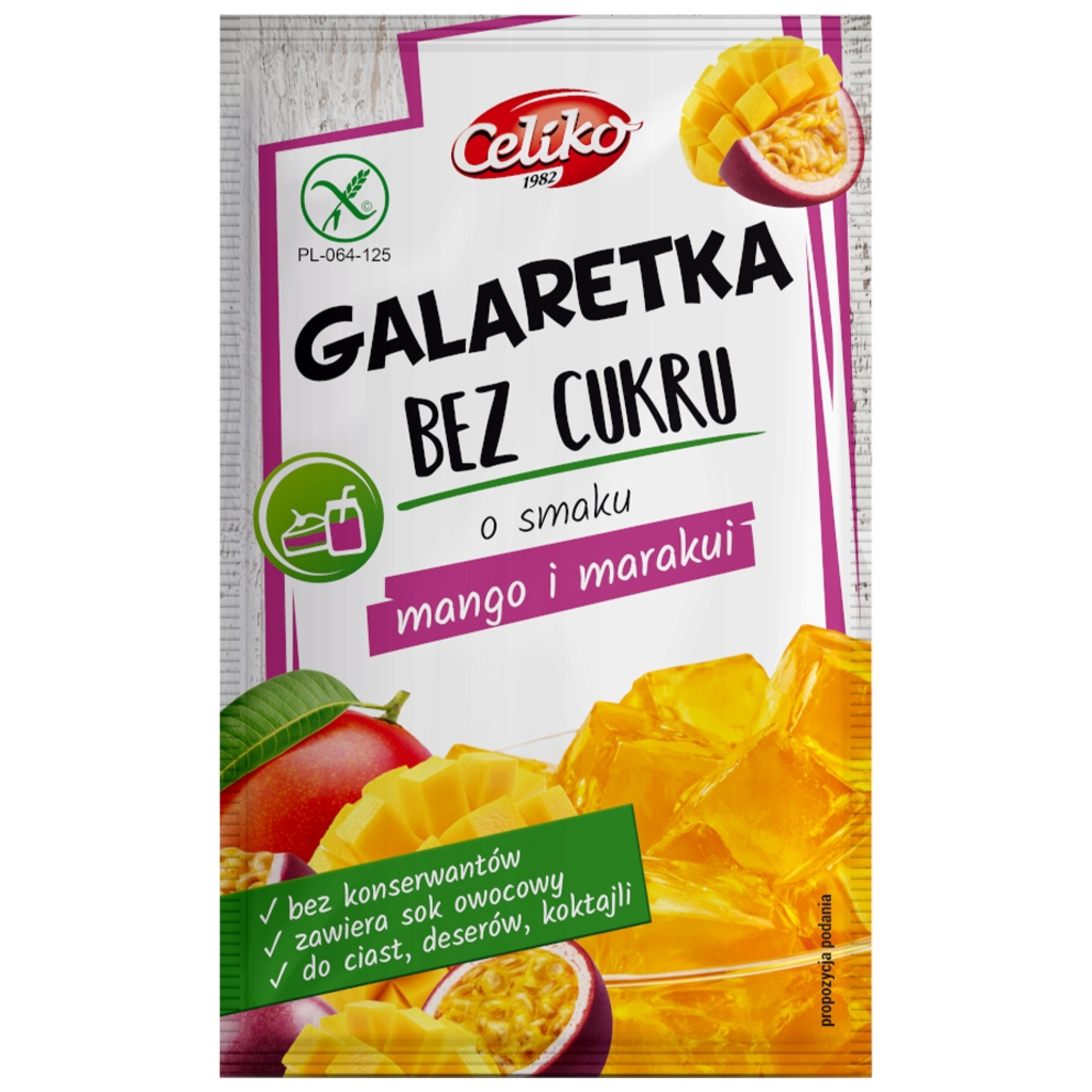Celiko Galaretka b/c o smaku mango - marakuja 14g - Celiko