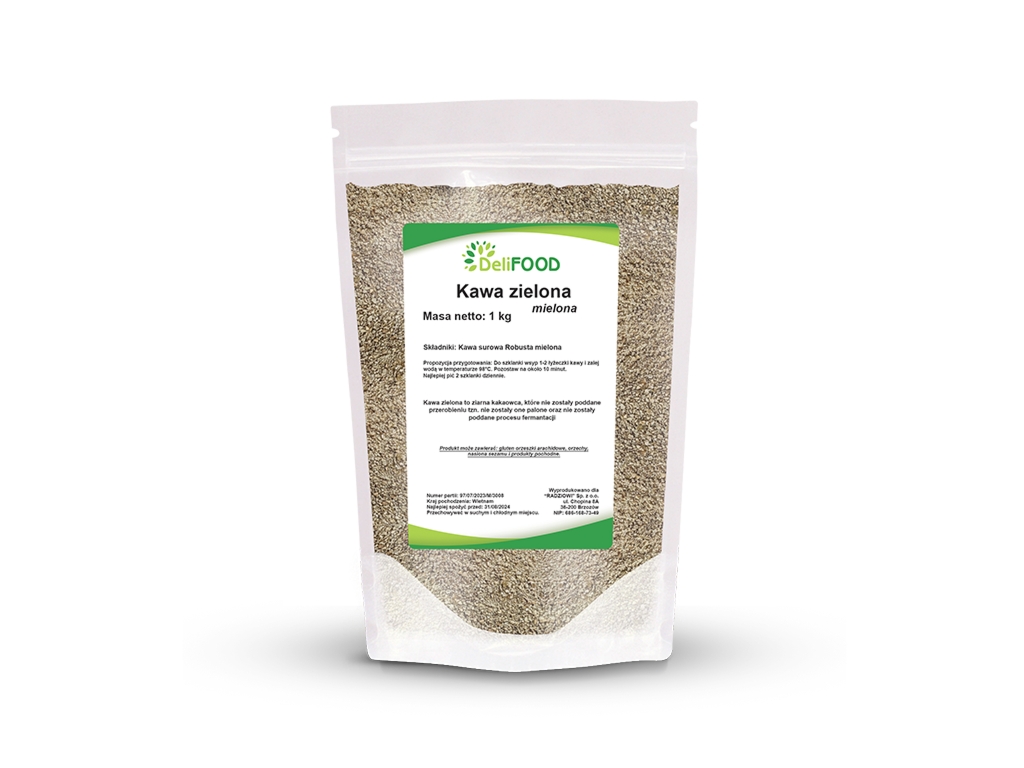 Kawa zielona mielona 1 kg - Delifood