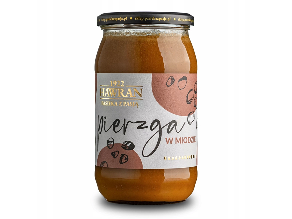 Miód wielokwiatowy z pierzgą 1010g - Hawran