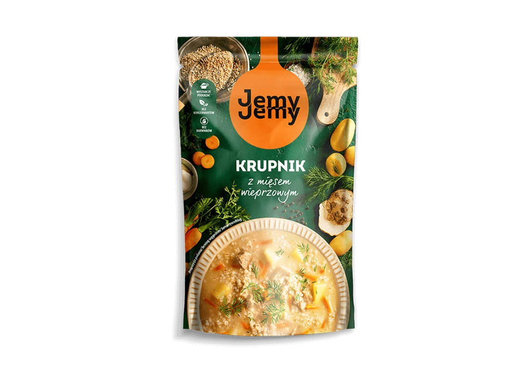 Krupnik z mięsem wieprzowym 450g - Jemy Jemy