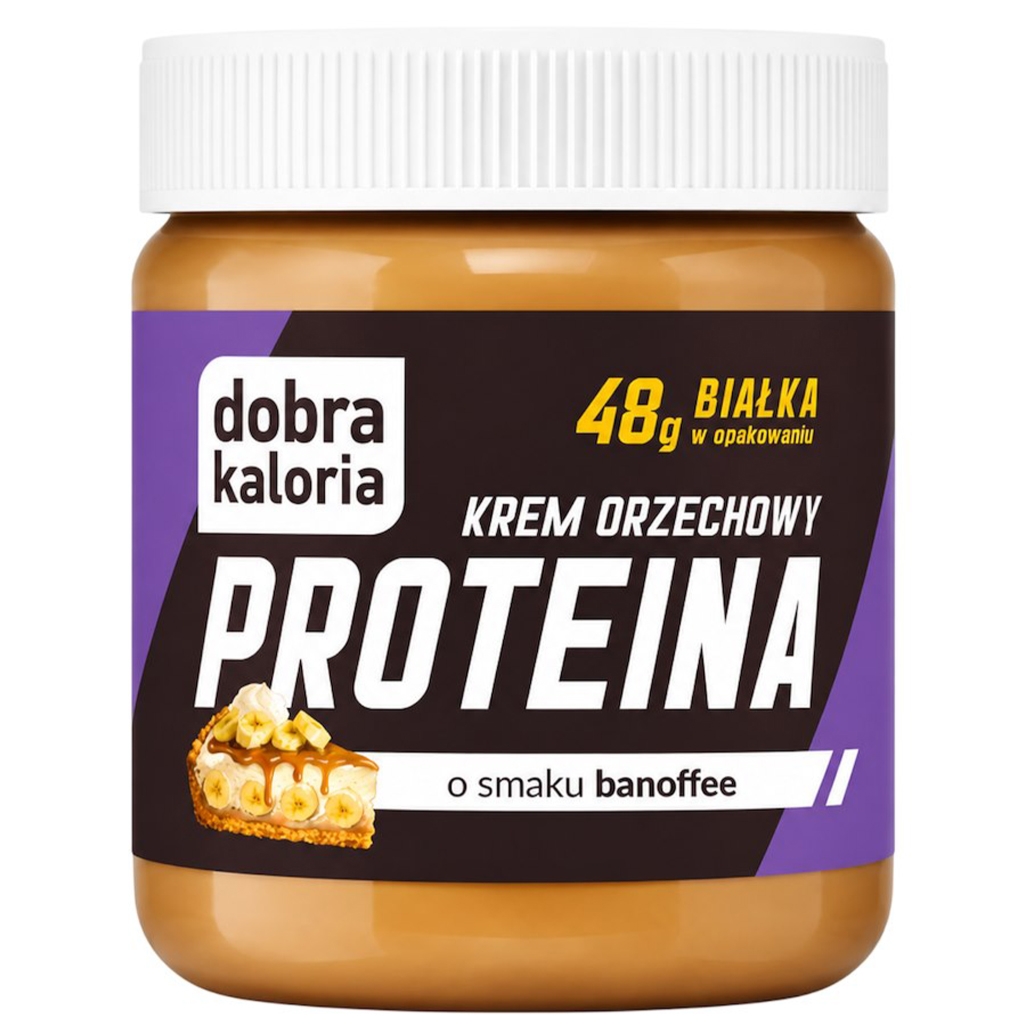 Dobra Kaloria Krem proteinowy orzechowy o smaku banoffee 200g - Dobra Kaloria