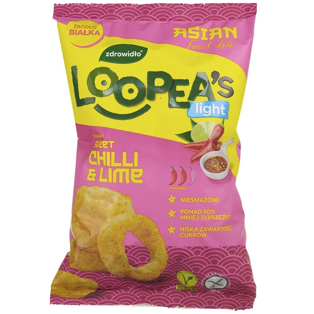Loopea’s Chrupki z soczewicy o smaku sweet chilli&lime 50 g - Loopea’s