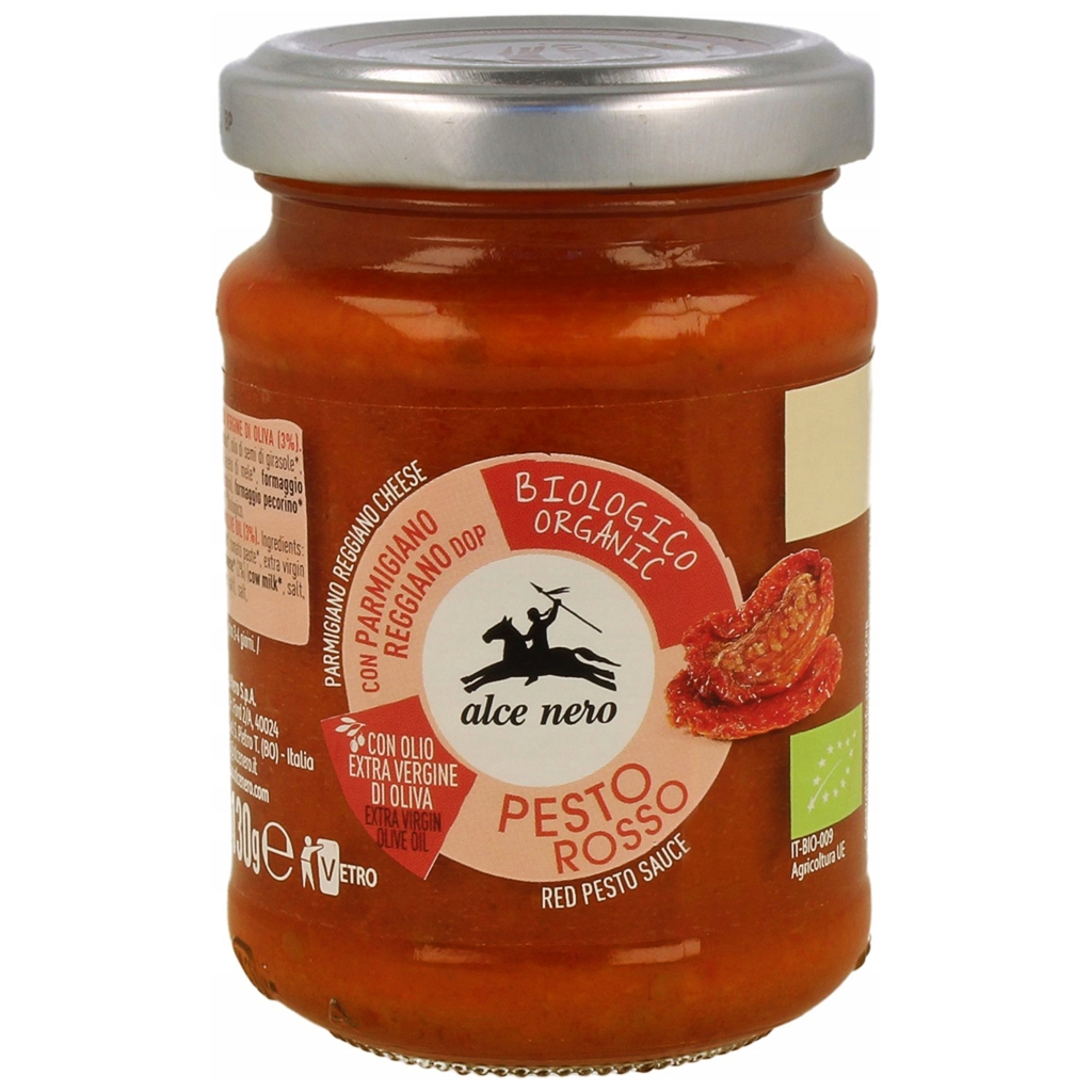 Pesto czerwone z suszonych pomidorów bio 130 g - Alce Nero