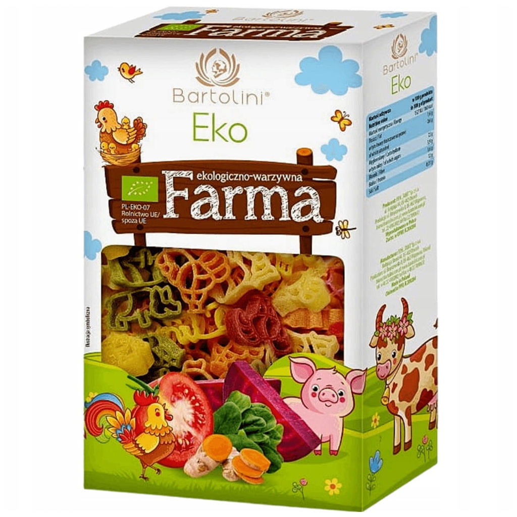 Bartolini Makaron pszenny durum Farma / Zwierzątka dla dzieci 250g - Bartolini