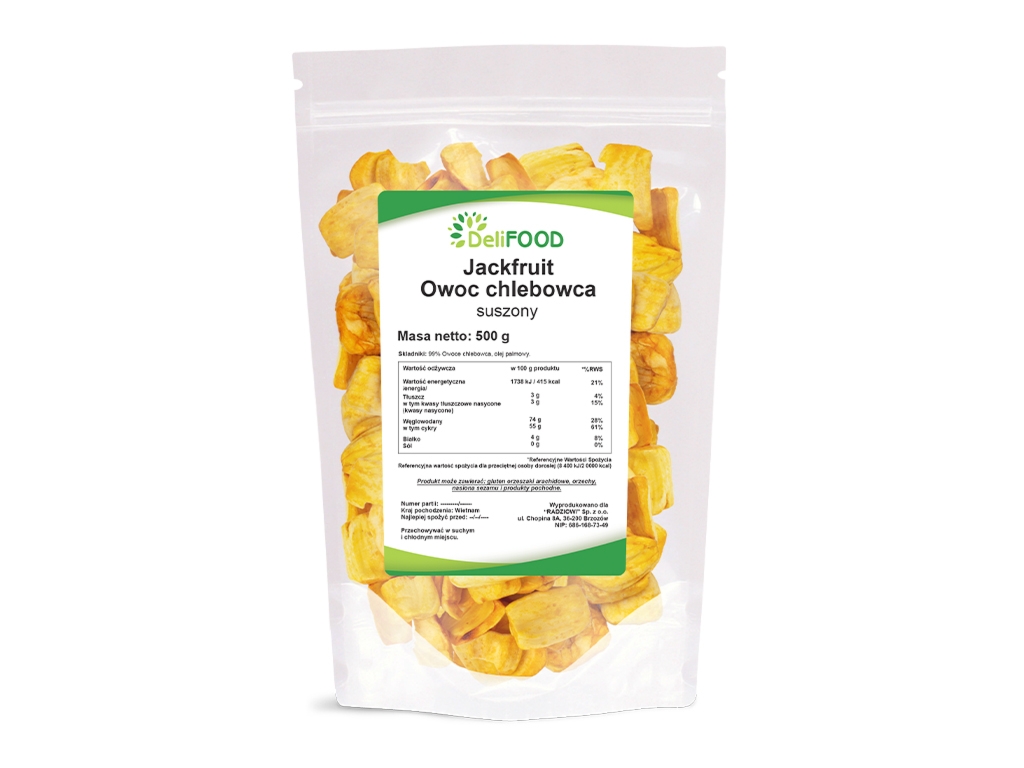 Jackfruit - owoc chlebowca 500g - Delifood