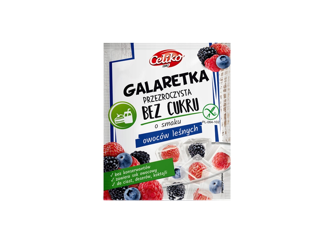 Galaretka b/c o smaku owoców leśnych  14g - Celiko
