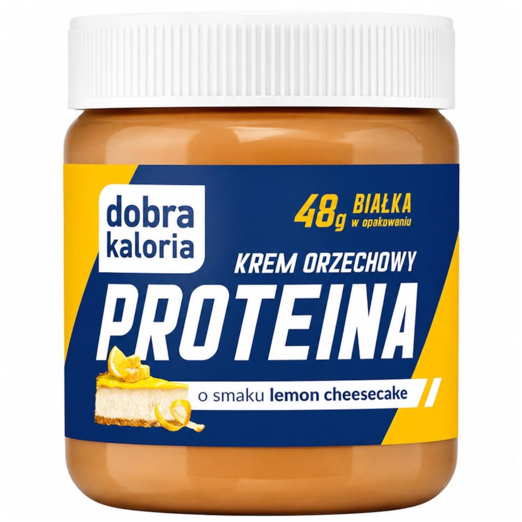 Dobra Kaloria Krem proteinowy orzechowy o smaku lemon cheesecake 200g - Dobra Kaloria