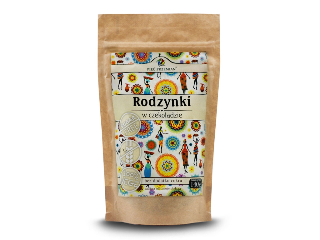Rodzynki w czekoladzie 140g - Pięć Przemian
