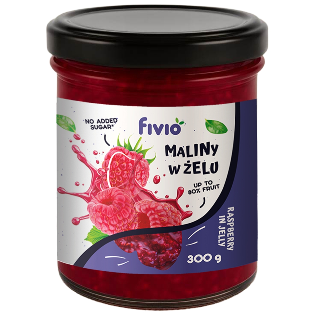 Owoce w żelu - malina 300g - Fivio
