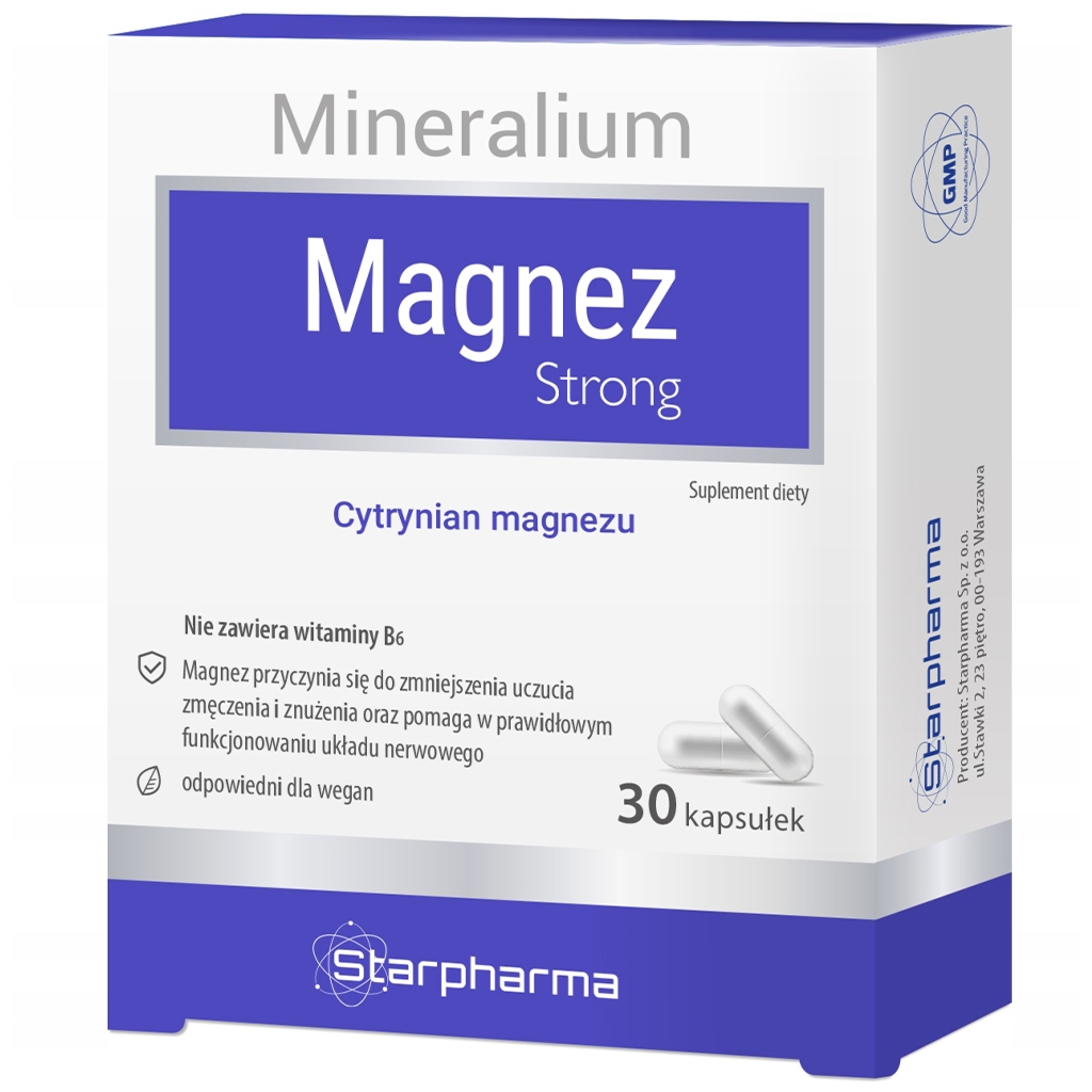 STARPHARMA MAGNEZ FORTE Cytrynian 30 kaps - Starpharma
