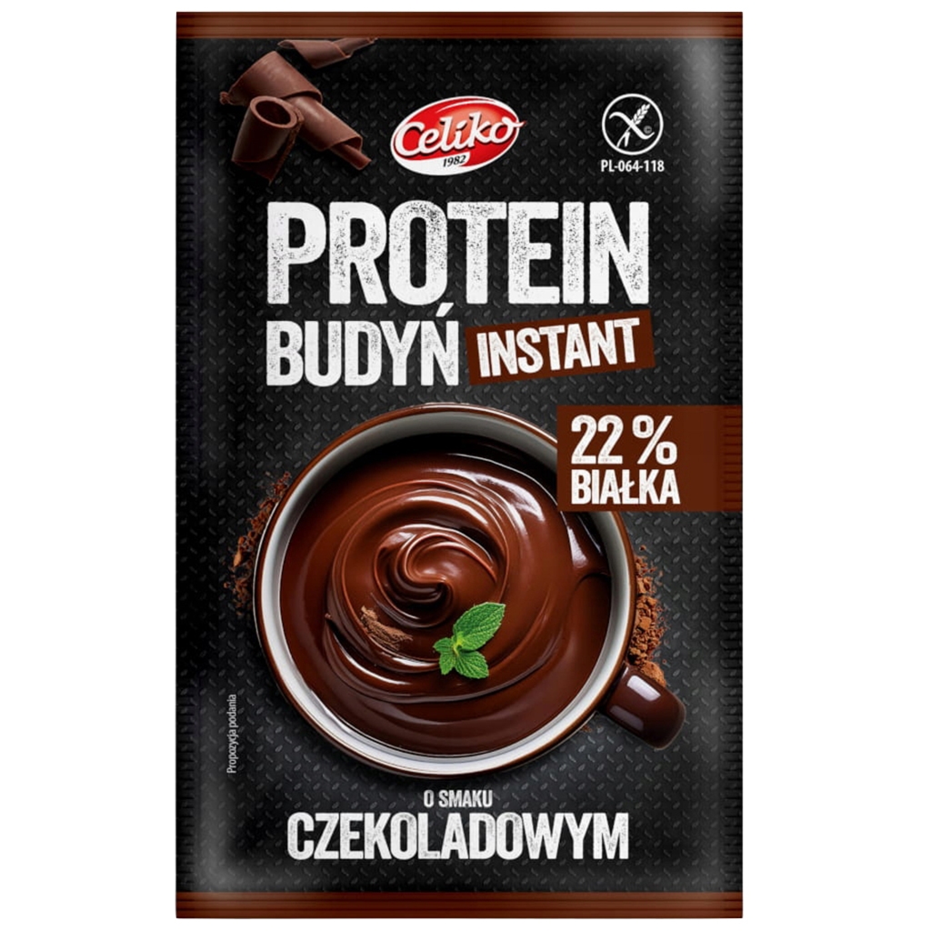 Celiko Budyń proteinowy o smaku czekoladowym bezglutenowy 40 g - Celiko