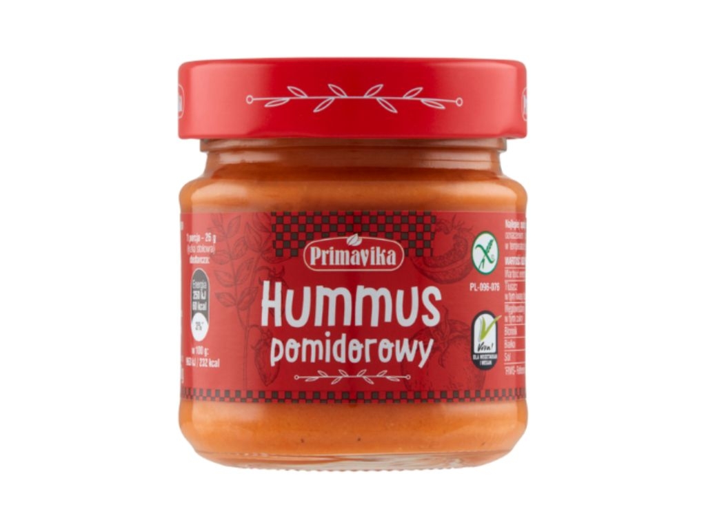 Hummus pomidorowy pasta kanapkowa 160g - Primavika