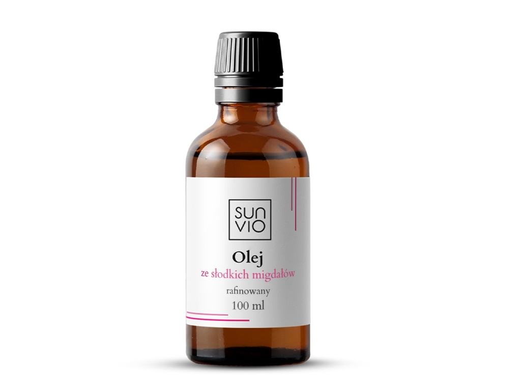 SunVio Olej ze słodkich migdałów rafinowany 100ml