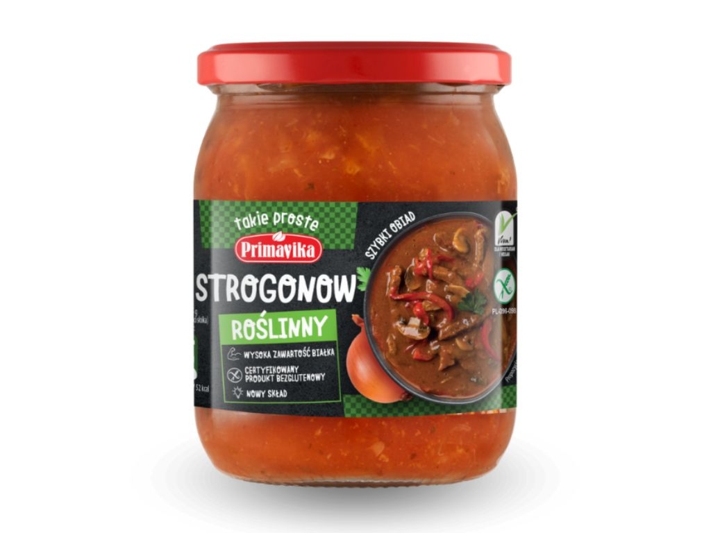Strogonow roślinny sojowy 470g - Primavika
