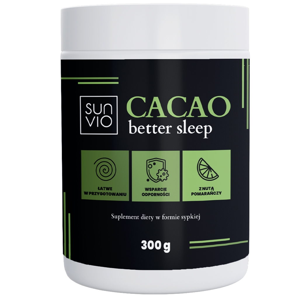 Cacao better sleep - napój funkcjonalny w proszku SunVio 300g - Sunvio