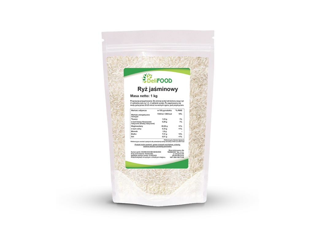 Ryż jaśminowy 1 kg - Delifood