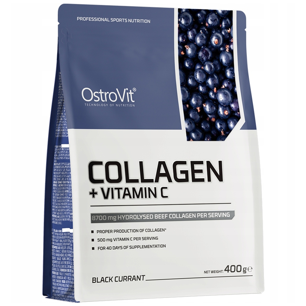 OstroVit Collagen + Vitamin C 400 g (black currant
