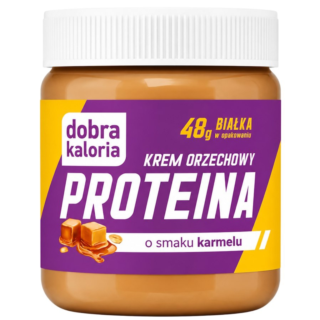 Dobra Kaloria Krem proteinowy orzechowy o smaku karmelowym 200g - Dobra Kaloria