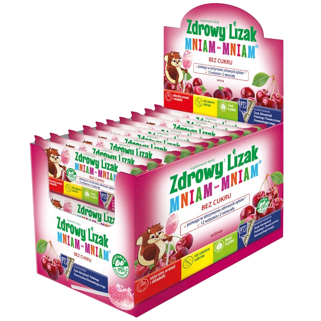 STARPHARMA Lizak wiśnia display 40 szt - Starpharma