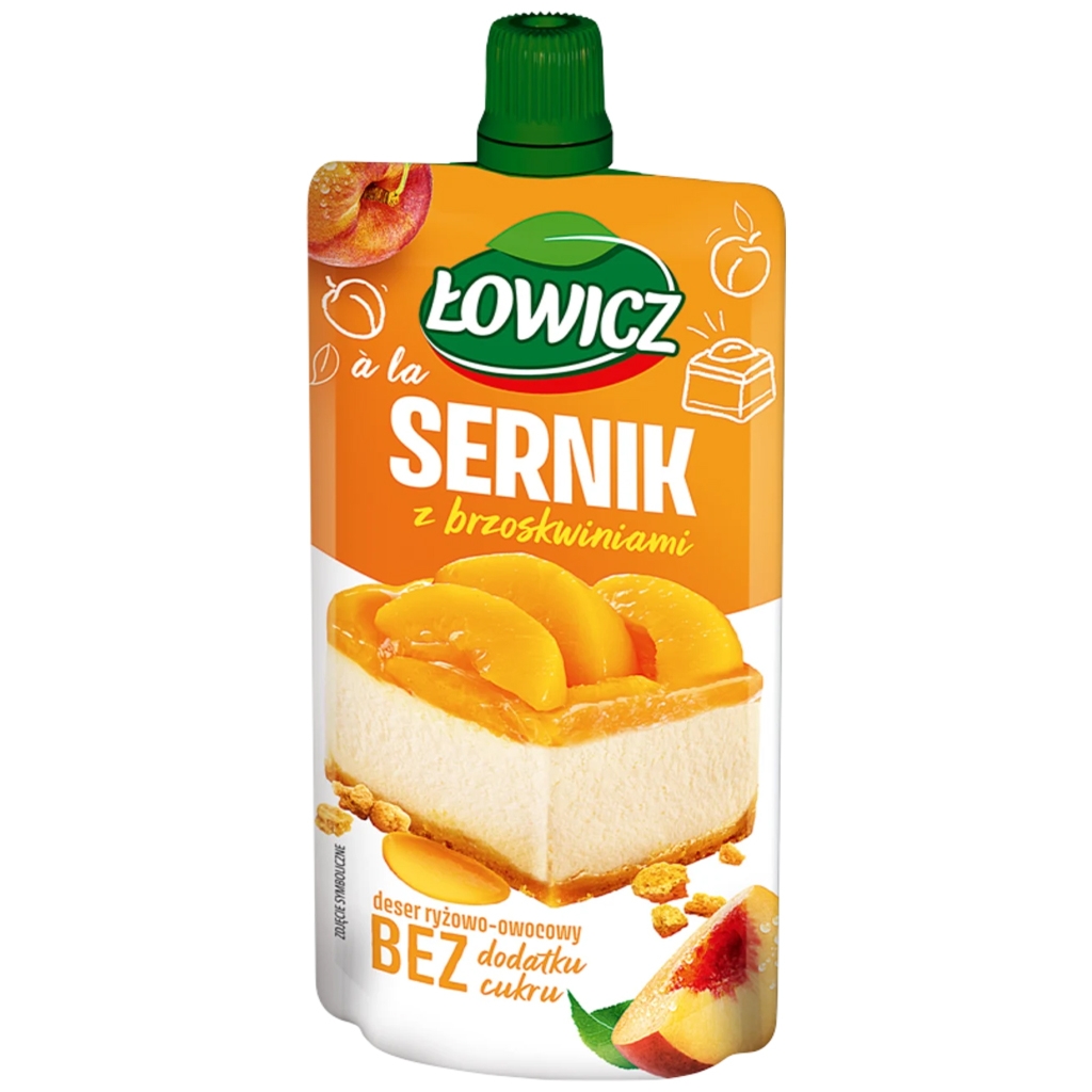 ŁOWICZ Deser a la sernik z brzoskwiniami 100g - Łowicz