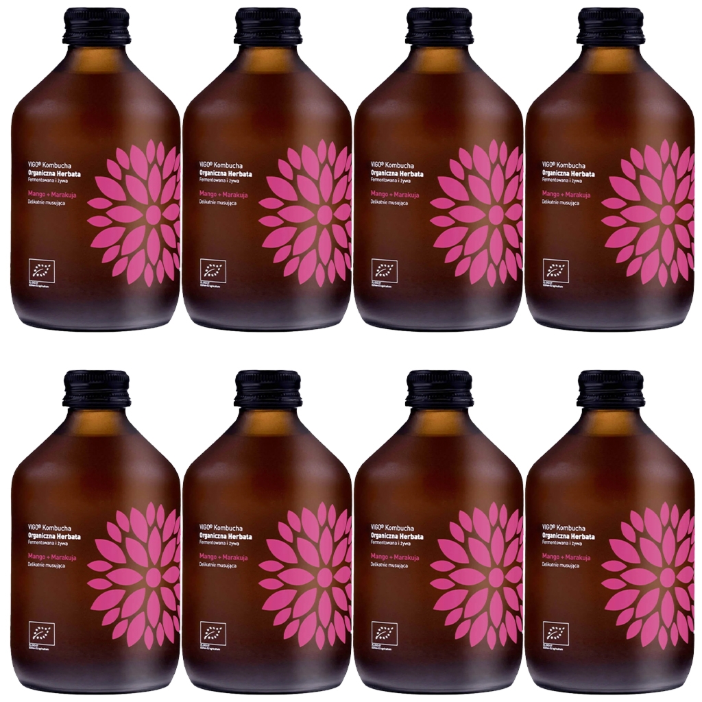 VIGO Kombucha BIO Mango+Marakuja 330ml 8 szt - Vigo
